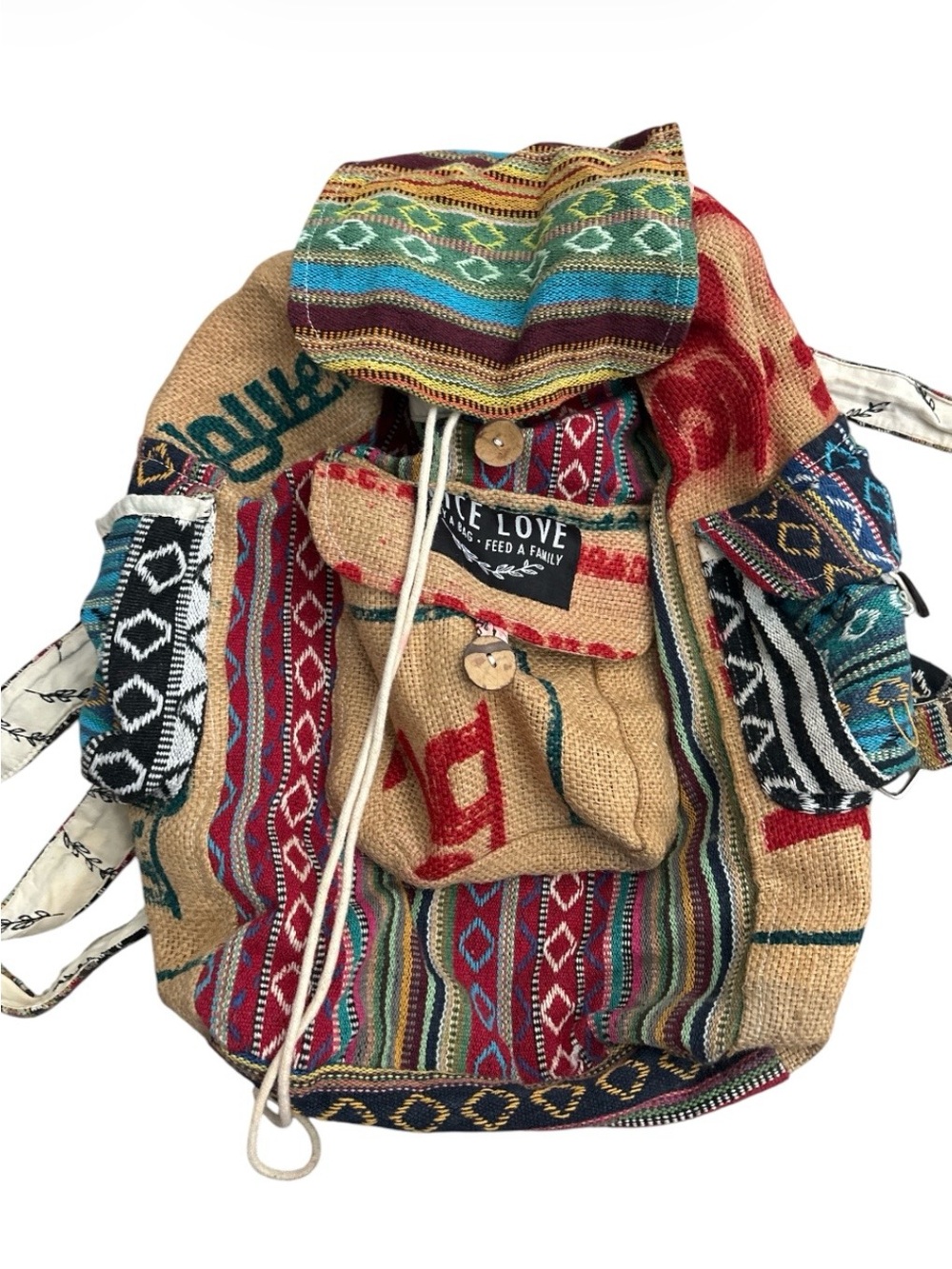 Rice Love Recycled Travel Backpack